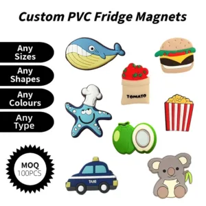 Custom PVC Fridge Magnets Personalized Soft PVC Silicone Magnet For Gift Customized Soft Rubber Refrigerator Magnet As Souvenir