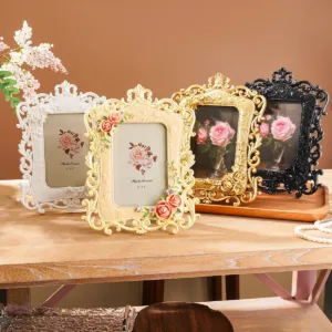 1 PC, Creative Resin Material European-Style Three-Dimensional Pattern Photo Frame