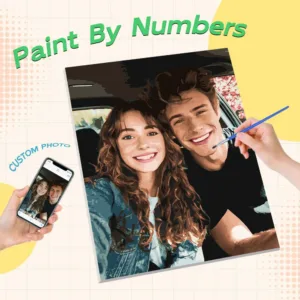 Paint By Numbers 24/36/48 Colors Photo Custom DIY Oil Painting By Number Picture Canvas Portrait Family Couples Home Gift