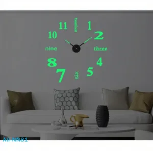 N 2D 3D Wall Clock Mirror Wall Stickers DIY Large Acrylic Quartz Wall Clocks Removable 4 Color Art Decal Sticker Home Decor