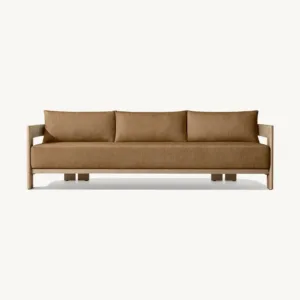 High End Modern Teak Outdoor Sofa Set Modular Luxury Solid Wood Furniture For Residential Patio Garden Relaxation Area