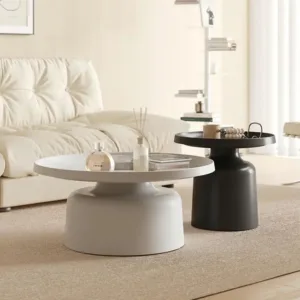Modern Nordic Round Coffee Table Small Space Luxury Minimalist Side Table Living Room Bedside Furniture Bed Table Small Table