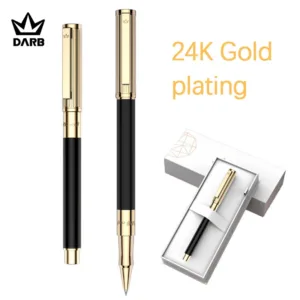 DARB RollerBall Pen High Quality 24K Gold Plating Metal Luxury Pen Business Office Gift