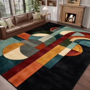 Modern Light Luxury Living Room Carpet Color Block Decoration Home Large Area Non-slip Rugs 200x300 Coffee Tables Bedroom Mats