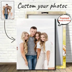 Custom Photos Print Your Photos on The Canvas Framed Home Decoration Custom Poster Pets Wedding Family Art Photo Canvas Painting