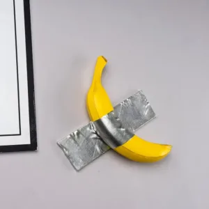 Resin Tape Banana Comedian Figurine Wall Art Bathroom Living Room Kitchen Wall Decor Decoration Porch Entrance Interior Sticker