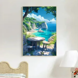 CHENISTORY Coloring By Numbers On Canvas Town Street Picture For Living Room Landscape Home Decor Acrylic Paint Painting Kits