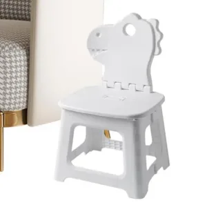 Folding Step Stool Cute Animal Kids Folding Chairs With Back Support Thickened Seat Furniture Home Shoe Changing Chair For Home
