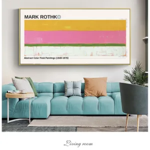 Mark Rothko Abstract Color Field Canvas Painting Mark Rothko Wall Art Color Poster Mark Rothko Canvas Art Color Prints Pictures