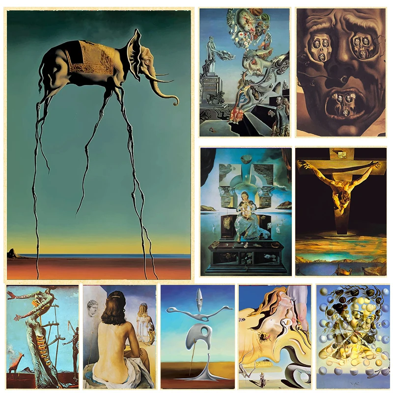 Surrealism Famous Artwork By Salvador Dali Canvas Painting Posters And Print Wall Art Pictures for Living Room Home Decoration