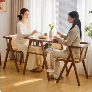 Balcony tea table and chair combination casual rattan chair one table and two chairs small tea table outdoor three-piece set