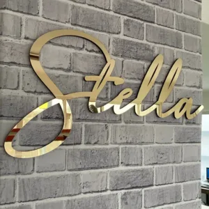 Personalized Name Sign Nursery Letters Wooden Acrylic Welcome Wedding Birthday Party Decoration Custom Baby Crib Name Sign 5mm