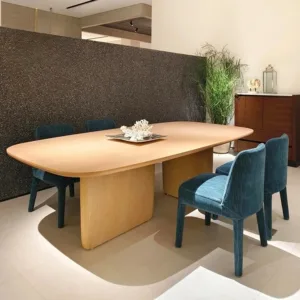 #Oak Ash Walnut Oak Solid Wood Modern Wooden Dining Table Set 4 Chairs 6 8 10 12 Seater Table and Chairs for Dining Room