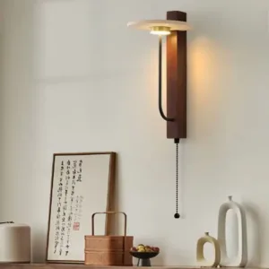 Zen-style Yellow Limestone Wall Lamp Nordic Retro Designer Bedroom Bedside Lamp Hotel Living Room Background Wall DecorationLamp