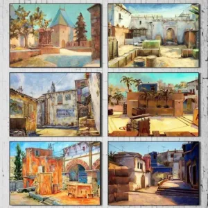 Counter Strike CSGO Game Scene Canvas Prints Popular Gun Shooting Posters for Living Room Wall Art Decor