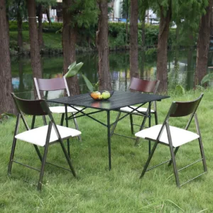 Folding Iron Dining Chair Space Saving Suitable for Home Office Event Party 198LB Weight Capacity 2 Chairs