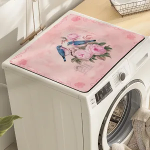 Floral Pattern Polyester Absorbent Mat - Decorative Mat for Home, Stylish Indoor Mat for Kitchen, Entryway and Living Room