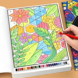 1 Adult Digital Coloring Fun Coloring Book Fresh and Natural Style Line Drawing Patterns Adults To Relax and Fill Colors At Home
