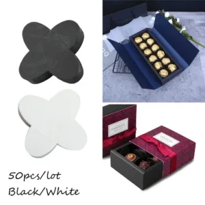 50pcs/lot White Black Ferrero Chocolate Wrappers Wedding Festival Decorative Box Chocolate Packing Candy Bar Gift and Favors