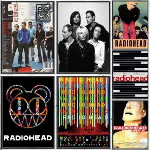 Art Rock Band Radiohead Music Painting Calligraphy HD Canvas Poster Crease Free Waterproof All Space Wall Decor