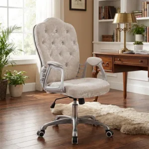Home Office Chairs American Computer Chair Student Lift Swivel Chair Light Luxury Leather Boss Chair Ergonomic Computer Armchair