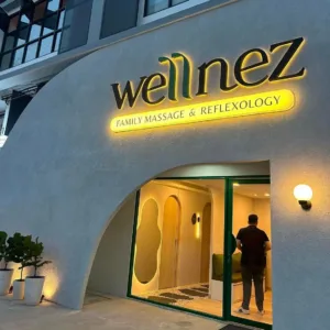 Custom LED Halo Backlit 3D Metal Logo Illuminated Letter For Massage Spa Wellness Beauty Salon Nail Clinic Shopping Mall Outdoor