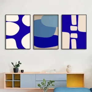 1pc Colourful Minimalist Abstract Poster, Red Green Blue Modern Art Poster for Bedroom, Living room, Home Office，Perfect Gift