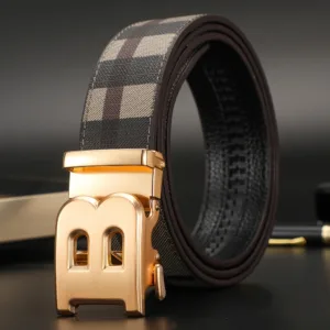 High Quality Wide 3.4cm Men Belt Genuine Leather Canvas Luxury Strap Male Belts For men jeans New Fashion Classice Buckle belt