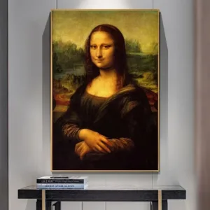 The Mona Lisa Famous Art Canvas Paintings By Leonardo Da Vinci Wall Art Posters And Prints Classical Art Picture For Living R