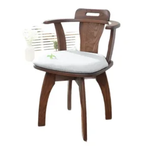Nordic solid wood swivel chair ash wood black walnut back chair book desk chair factory direct sales comfortable office armchair
