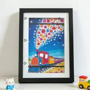 1Pc A4 Flip Photo Frame Kids Art Frames Children's Photo Frame Art Oil Painting Storage Children's Picture Frame