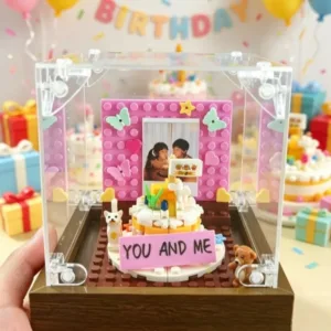 New Transparent Cake Photo Frame DIY Creative Design DIY Cake Model Desktop Decoration Photo Display Frame Anniversary Gift
