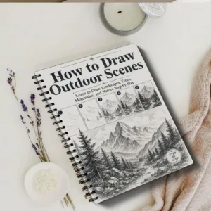 Basic Drawing Book Step-by-Step Outdoor Scene Guide Master Landscapes Trees Mountains Natural Art Sketch Tutorial