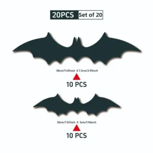 LED Lighted Halloween Wall Stickers Black Silhouette Assorted Shapes Bat Wall Stickers Bat and Spider Spider Wall Stickers