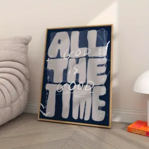 God Is Always Good Inspirational Christian BibleWall Art Print Canvas Painting Poster Picture For Living Room,Bedroom Home Decor