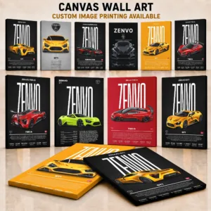 Zenvo Framed Canvas Poster Customized Photo Luxury Performance Aesthetic Canvas Wall Art For Bedroom Ideal As Birthday Present