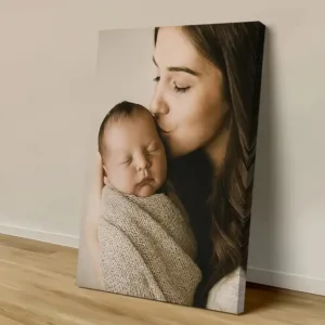 Custom Print Canvas Painting From Your Photos Wedding Birthday Poster Wall Art Decoration Pets Family Landscape Picture Decor