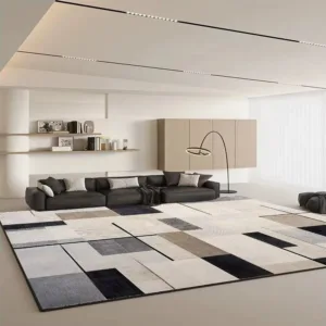 Modern Geometric Large Rugs for Living Room Home Decoration Luxury Carpet Soft Fluffy Easy Clean Bedroom Decor Floor Mat Bedside