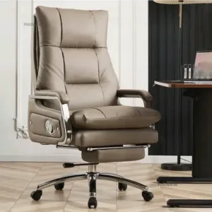 Italian Massage Office Chair Recliner Luxury Footrest Mobile Armchair Company Relax Seat Lounge Heavy Duty Ergonomic Work Chair
