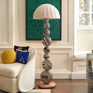Medieval Zebra Floor Lamp Living Room Sofa Standing Lamp Creative Design Bedroom Decoration Desk Lamp Sphere Ornament Light LED