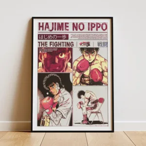 H-Hajime No Ippo Anime Boxing Poster HD Canvas Painting Wall Art Decor Home Room Office Gym Bar Cafe Sports Manga Gift for Fans