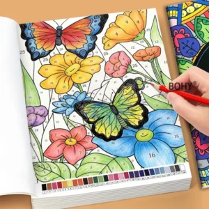 1 Adult Digital Coloring Fun Coloring Book Fresh and Natural Style Line Drawing Patterns Adults To Relax and Fill Colors At Home