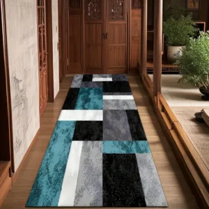 Modern Geometric Carpet Mat Rug Pattern Floor Runner Home Decoration Living Room Hallway Entrance Bedroom Indoor Luxury Design