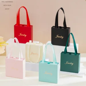 Handheld Thicken Cardboard Drawer Jewelry Box Greeting Card Necklace Bracelet Display Ring Gift Box Jewelry Packaging Box