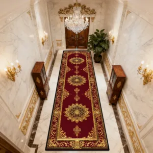 European Luxury Long Runner Carpets Hotel Hallway Entryway Non-slip Rug Home Stair Corridor Rugs Outdoor Actives Custom Mats
