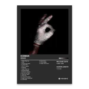 "ICEMAN" 2026 Album Poster Canvas Wall Art Print Pop Music Decorative Painting for Home Living Room Decor Fan Gift