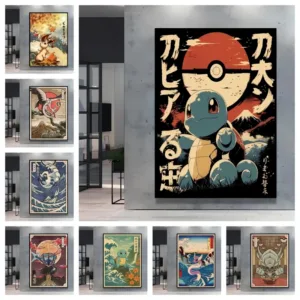 Diamond Artwork Painting Pokemon Squirtle Poster Cartoon Picture Classic Home Bedroom Decoration Paintings Children's Gift