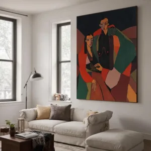 100% Handmade Abstract Oil Painting on Canvas new Elegant Lady Wall Art Picture Large Mural Thick Home Living Room Decor Image