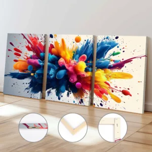 Colourful Smoke Art with Frame Poster Modern Abstract Fashion Wall Art Decor Affordable House Decor Suitable for Bedroom Decor