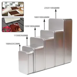 Mini Tinplate Soap Box Hairpin Metal Rectangular Iron Box Small Square Storage Jewelry Nail Beauty Candy Coin Pill Cases